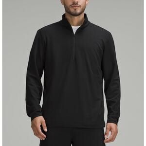 Lululemon Soft Jersey Half Zip LM3F45S Black L NWT MSRP $98